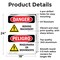 Signmission Moving Machinery Bilingual Danger Sign, Aluminum, 18in W x 24in L, 2PK OS-2PACK-DS-A-1824-VS-1453 - alternate 5